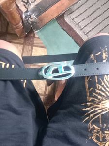 Black Leather Diesel Belt