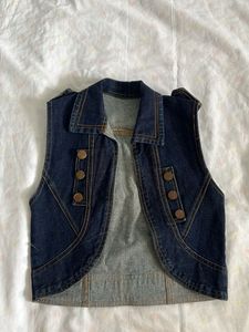 Denim Open Jacket