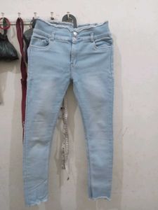 Totally New Beautiful Jeans With Shirt Style Top