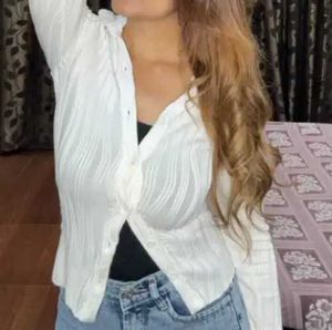 White Knit Top