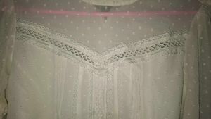 Elegant White Sheer Top