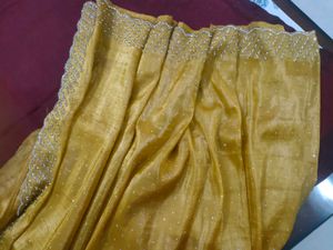 Beautiful Mustard Yellow Saree