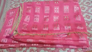 Elegant Pink Saree