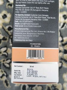 Niacinamide High Coverage Foundation