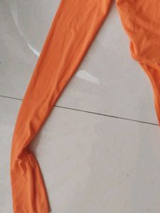 Orange Bodysuit Top