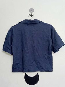 Blue Crop Tshirt