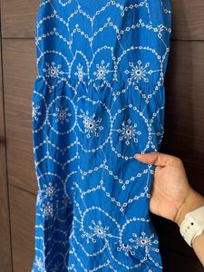 Blue casual dress
