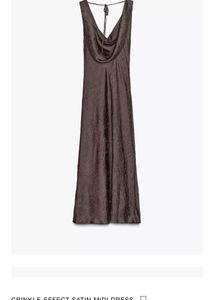 Elegant Bronze Maxi Dress