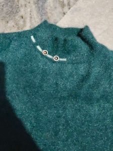 Green Turtleneck Sweater