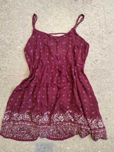 Floral Deep Back Kurti/dress