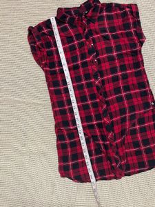 Red Plaid Flannel Shirt