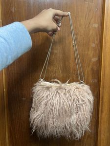 Zara Pink Fur Bag