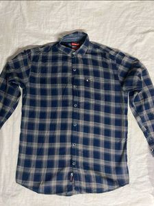 Blue Plaid Shirt