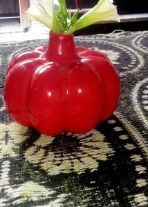 Red Pumpkin Vase Duo