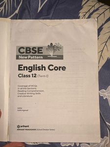 CBSE Arihant : English Core Class 12