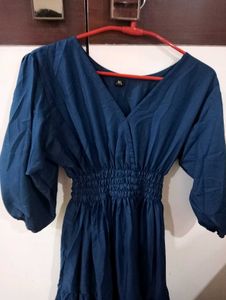 Peacock Colour Dress (XL)