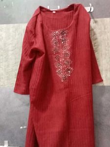Elegant Maroon Kurta