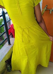 Parrot Colour Long Dress