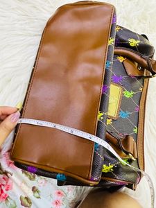 USPA Handbag | Multicolor | Leather