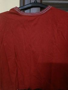 Red Casual T-Shirt