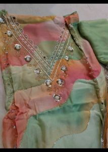 Pure Soft Organza Party Wear Suit