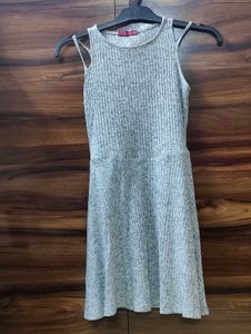 Cute Grey Skater Dress