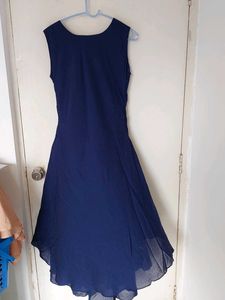 Elegant Navy Blue Ethnic Gown