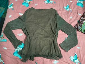Shimmery Mesh Top