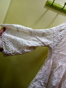 Peplum Netted Top/Tunic