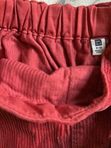 UNiQLO Stylish Red Corduroy Mini Skirt &amp;Top