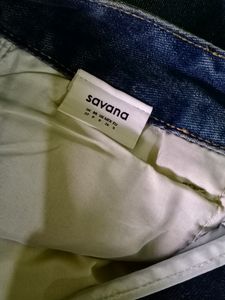 Savana Raw Hem Wide Leg Jeans