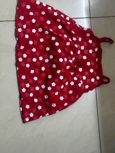 Cute Red Floral Dress