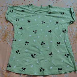 Mickey Mouse Print Tee