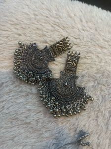 Set Of 3 Oxidised Earings