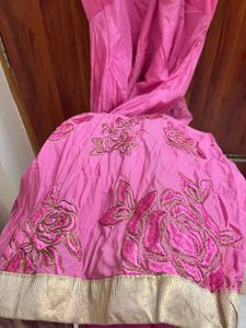 Pink Floral Kurta