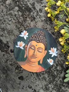 Buddha painting realistic work acrylic