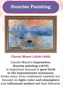 Monet's Sunrise Painting