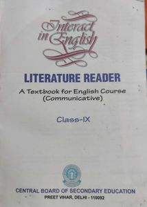 Literature reader for clas 9th
