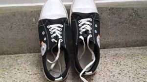 Black & White Canvas Sneakers