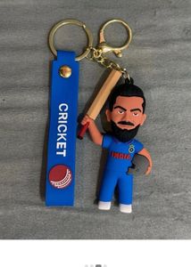 Virat kohli cute silicone rubber keyring
