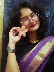 Purple saree