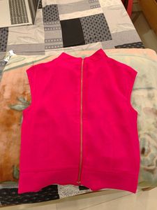 Hot Pink Sleeveless Top