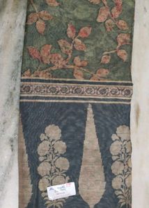 Manubhari Black Berry Saree with Blouse