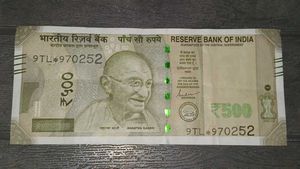 Five Hundred Rs Star Note