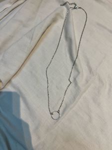 Silver Circle Pendant Necklace