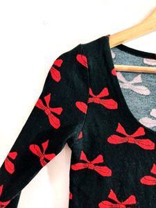 Black Fine Knit Dress ( Women)