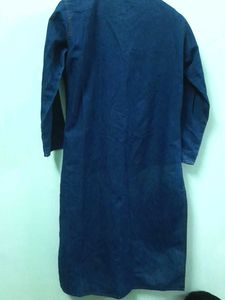 Denim Long Kurta 💙