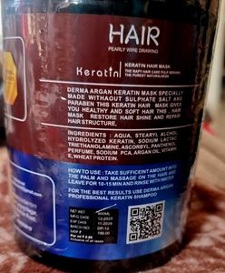 Derma Argan Keratin Hair Mask