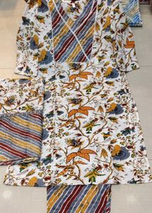 Malmal Cotton Kurti Set For Women