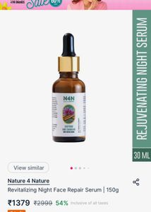 Revitalizing Night Face Repair Serum